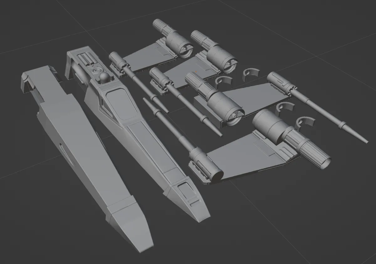 X Wing Kit card - Extra parts
