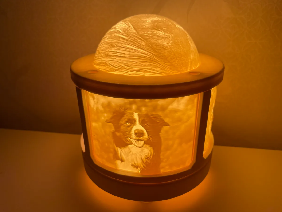 Lithophane lamp-Make one with your own pet images - Pet Accessories, in stock