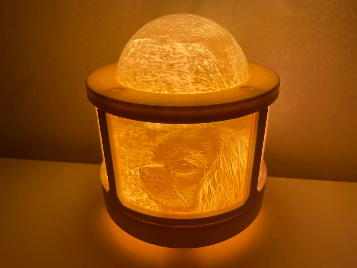 Lithophane lamp-Make one with your own pet images, photo 3 of 4 - Lithophane lamp-Make one with your own pet images Pets
