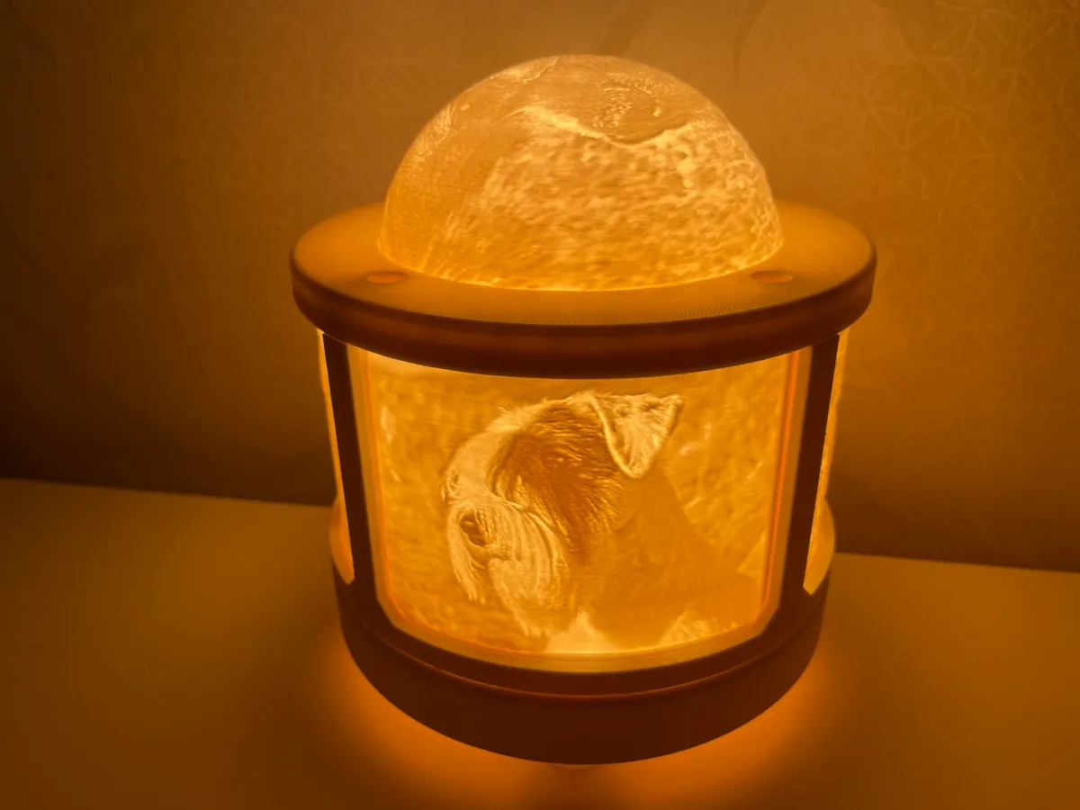 Lithophane lamp-Make one with your own pet images, photo 4 of 4 - Lithophane lamp-Make one with your own pet images Pets