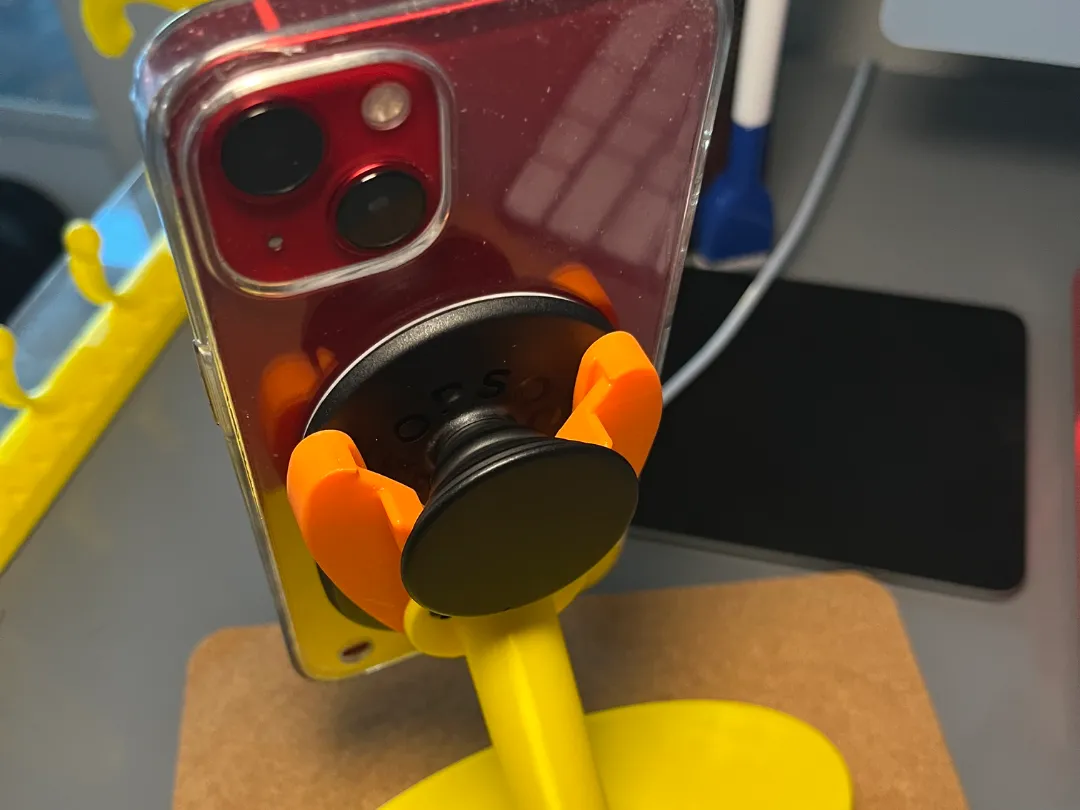 Oval Pop Socket Phone Stand