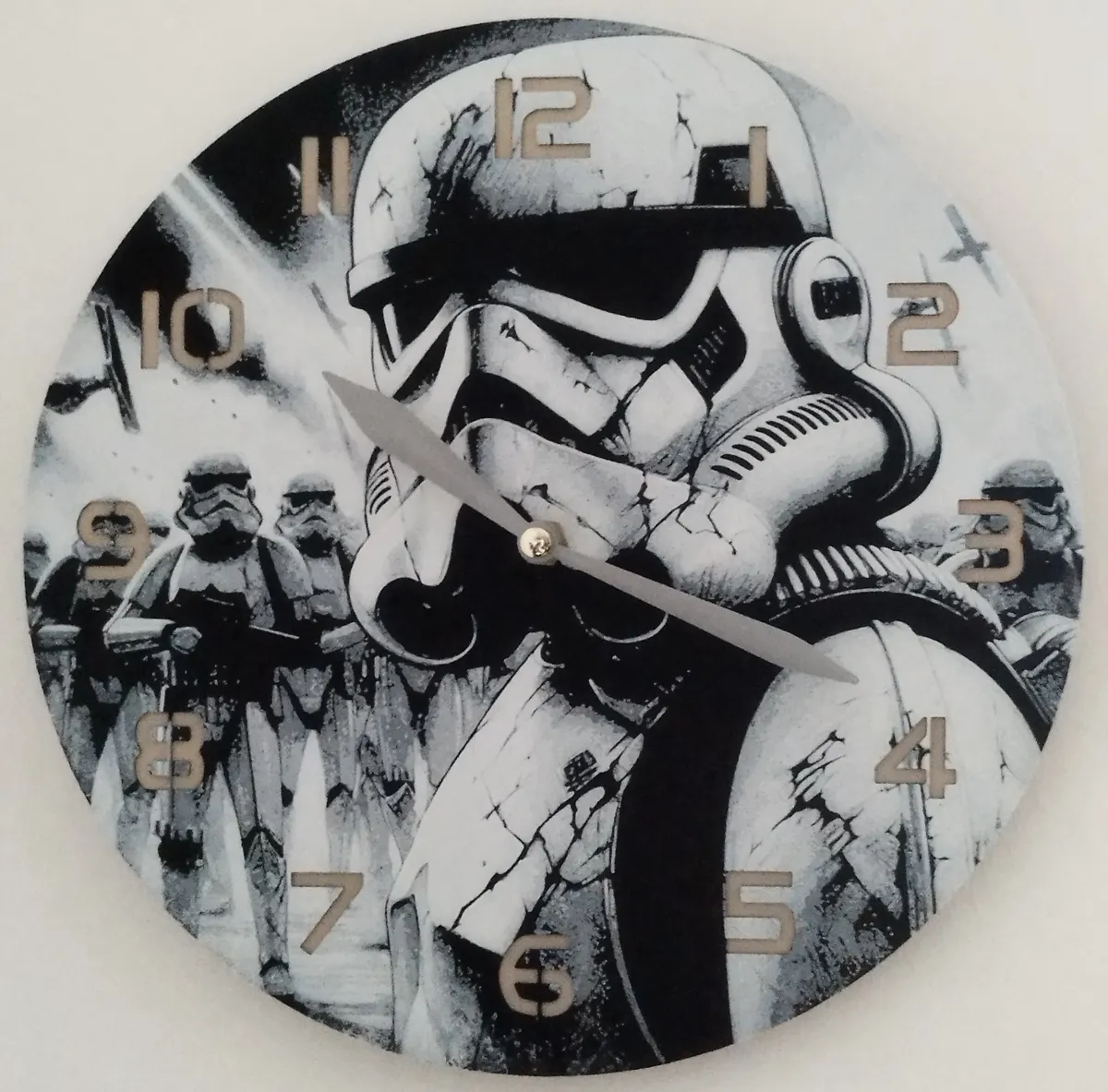 Wall Clock Stormtroopers Star Wars - 245mm size, photo 3 of 3 - Wall Clock Stormtroopers Star Wars - 245mm size Generative Art