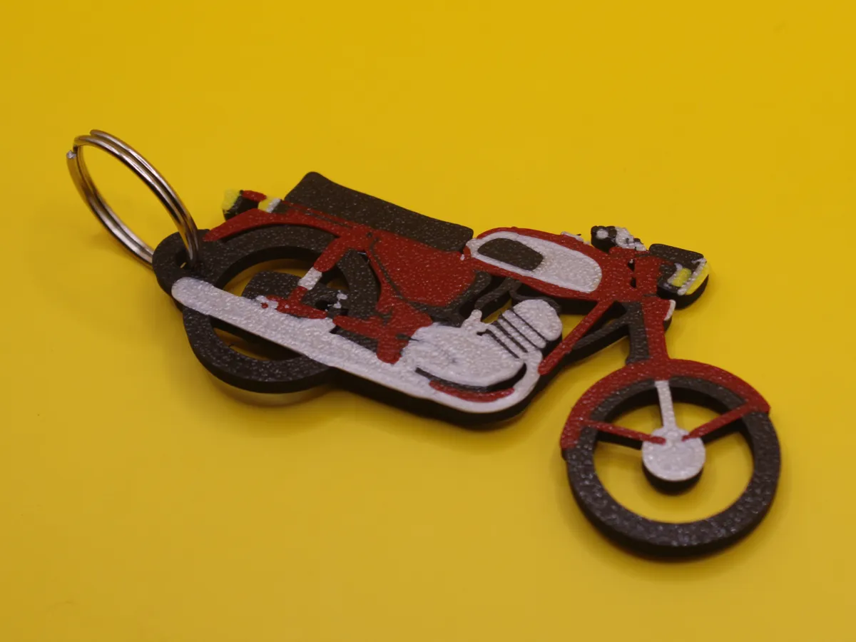 Motorcycle keychain Jawa 350/634 - moped - 2D Art, in stock in India