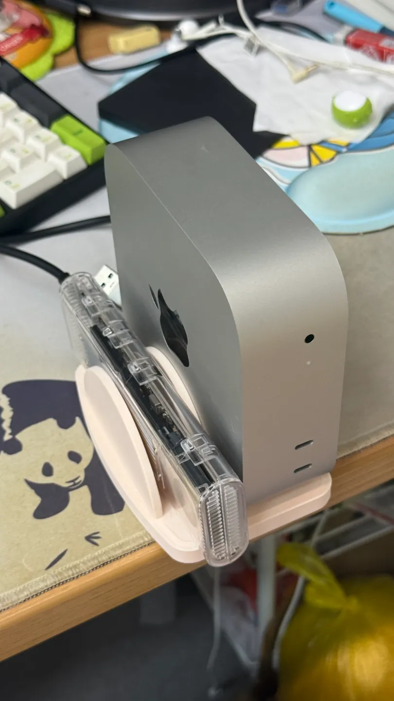 Macmini m4 vertical holder with Hard disk slot, photo 2 of 3 - Macmini m4 vertical holder with Hard disk slot Storage & Organisation