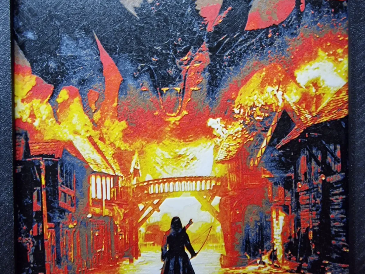 Smaug vs Bard 200x200 - Movie & TV Photo Art, in stock in India