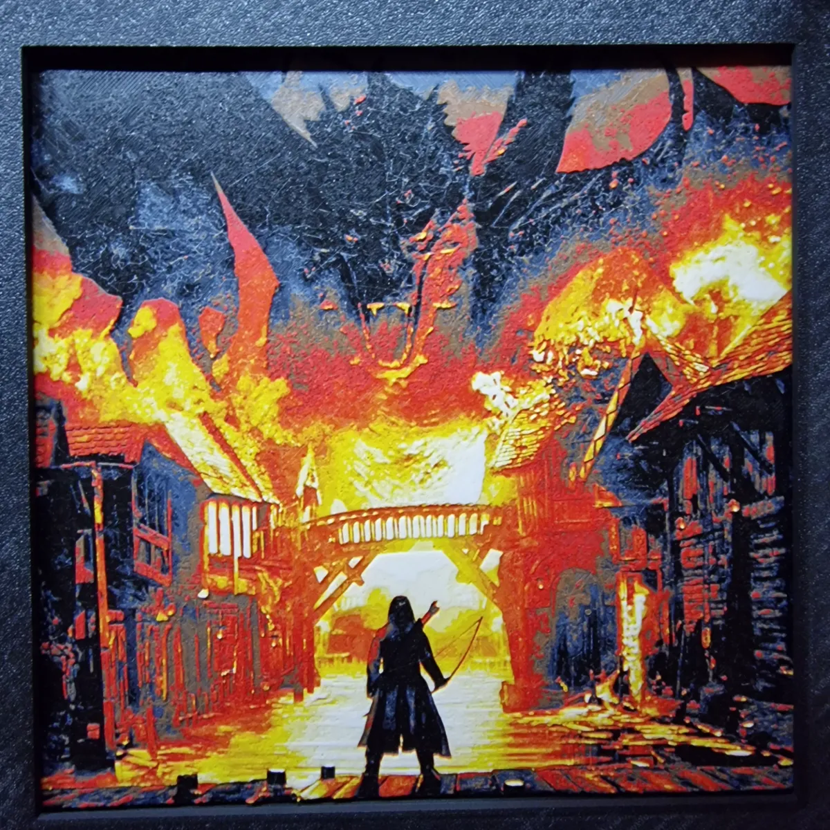 Smaug vs Bard 200x200, photo 2 of 2 - Smaug vs Bard 200x200 Home Decor Items