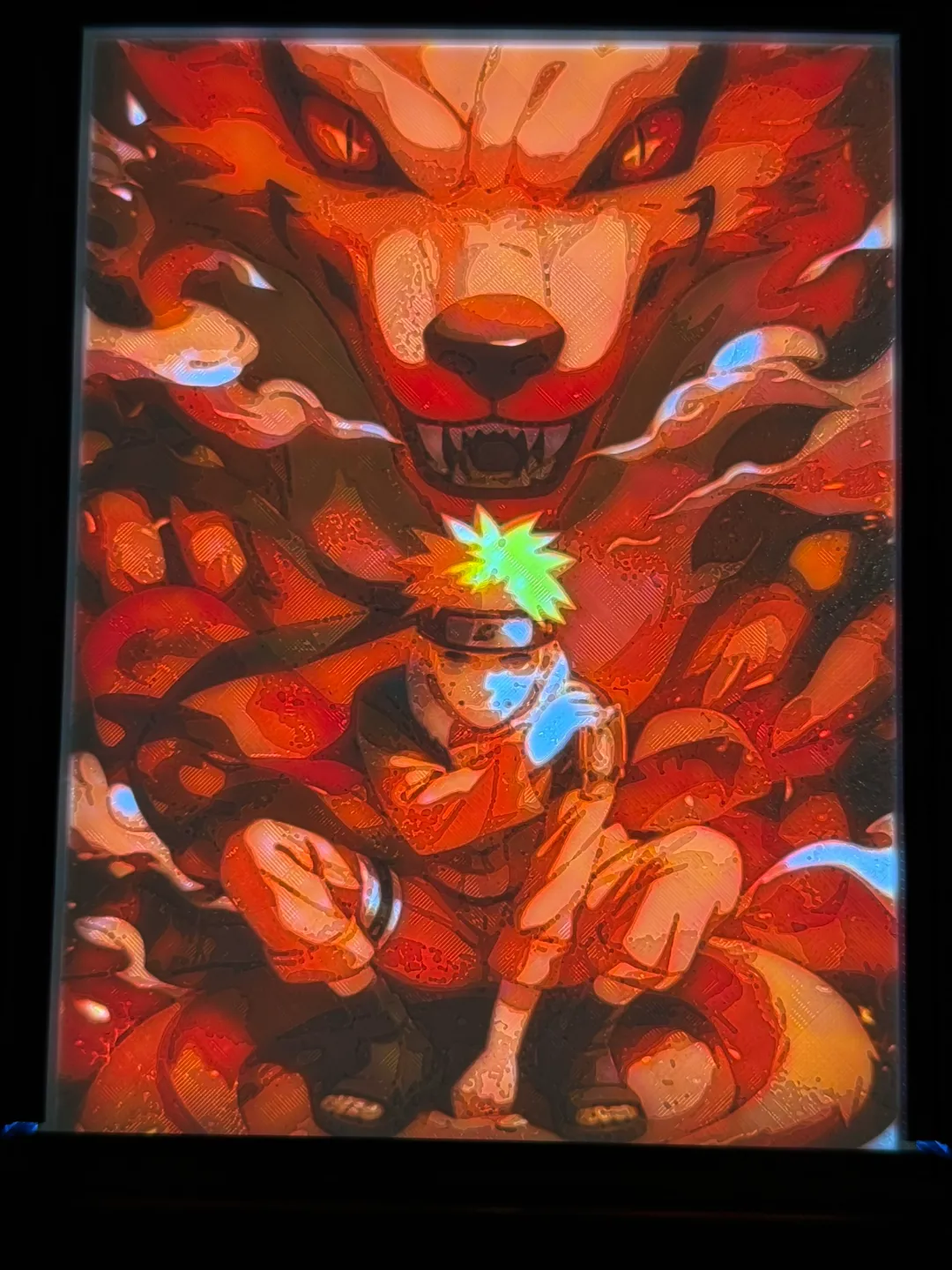 Naruto and Kurama lithophane, photo 2 of 2 - Naruto and Kurama lithophane Home Decor Items