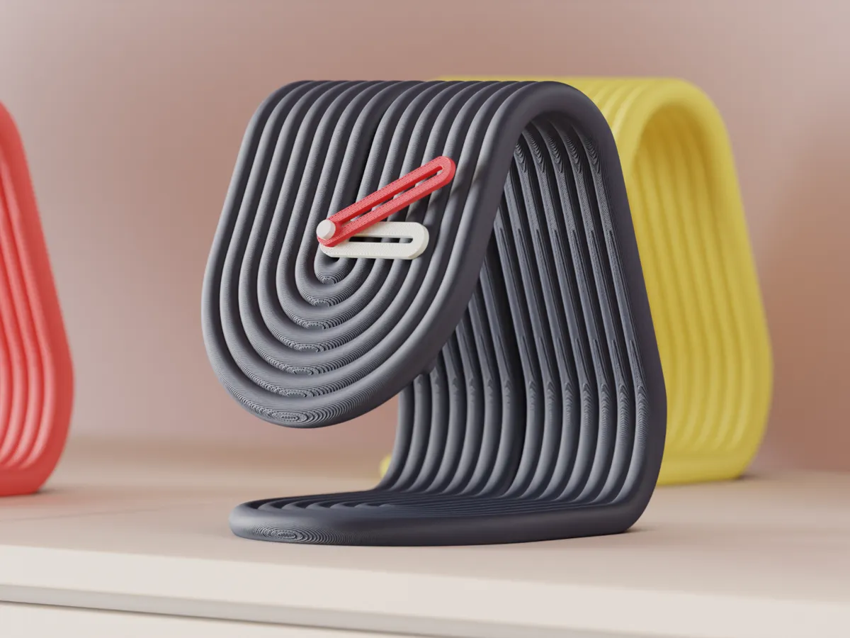 Desktop Clock. Modern Minimalist Clock.