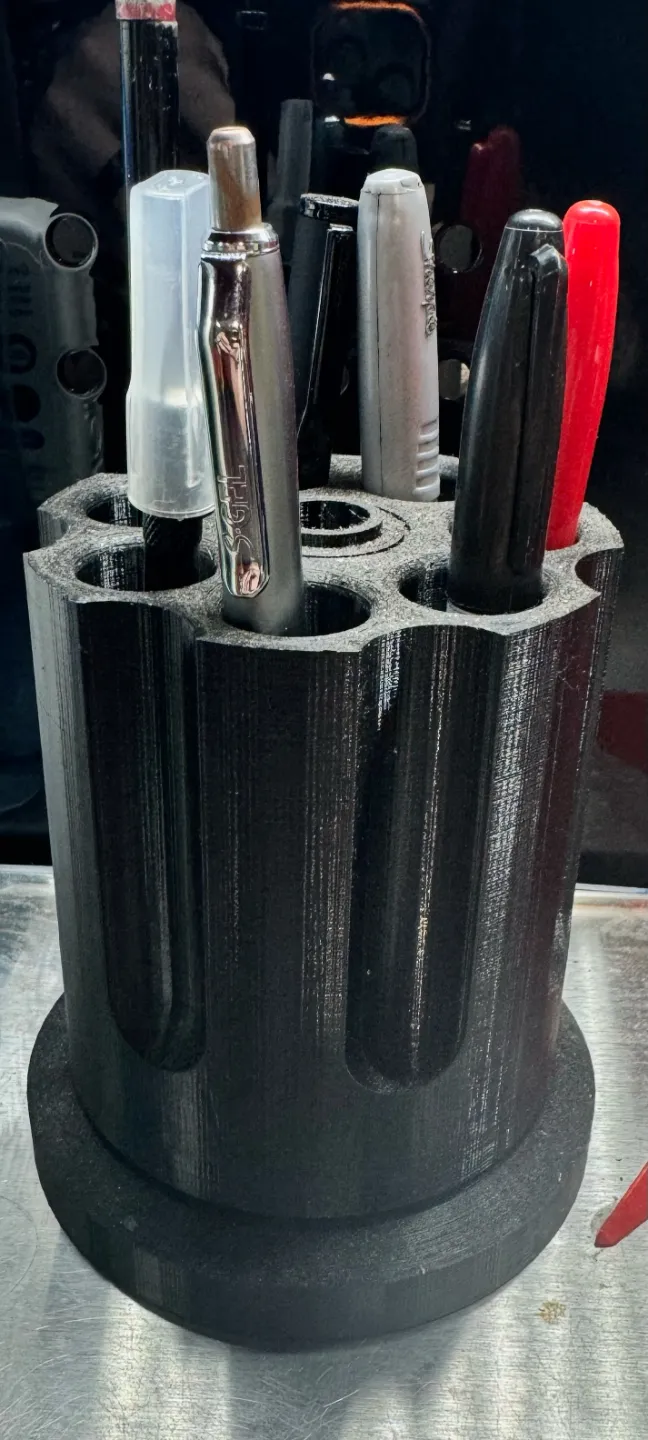Spinning Revolver Pen Holder - Rotating & Multi-compartment, in stock