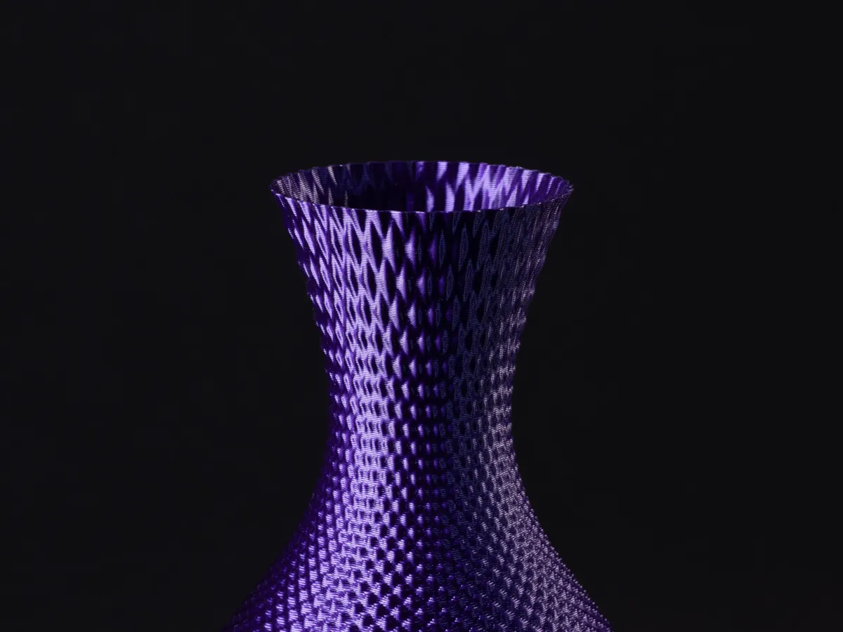 Geometric Spherical Vase with Diamond Pattern, photo 3 of 4 - Geometric Spherical Vase with Diamond Pattern Home Decor Items