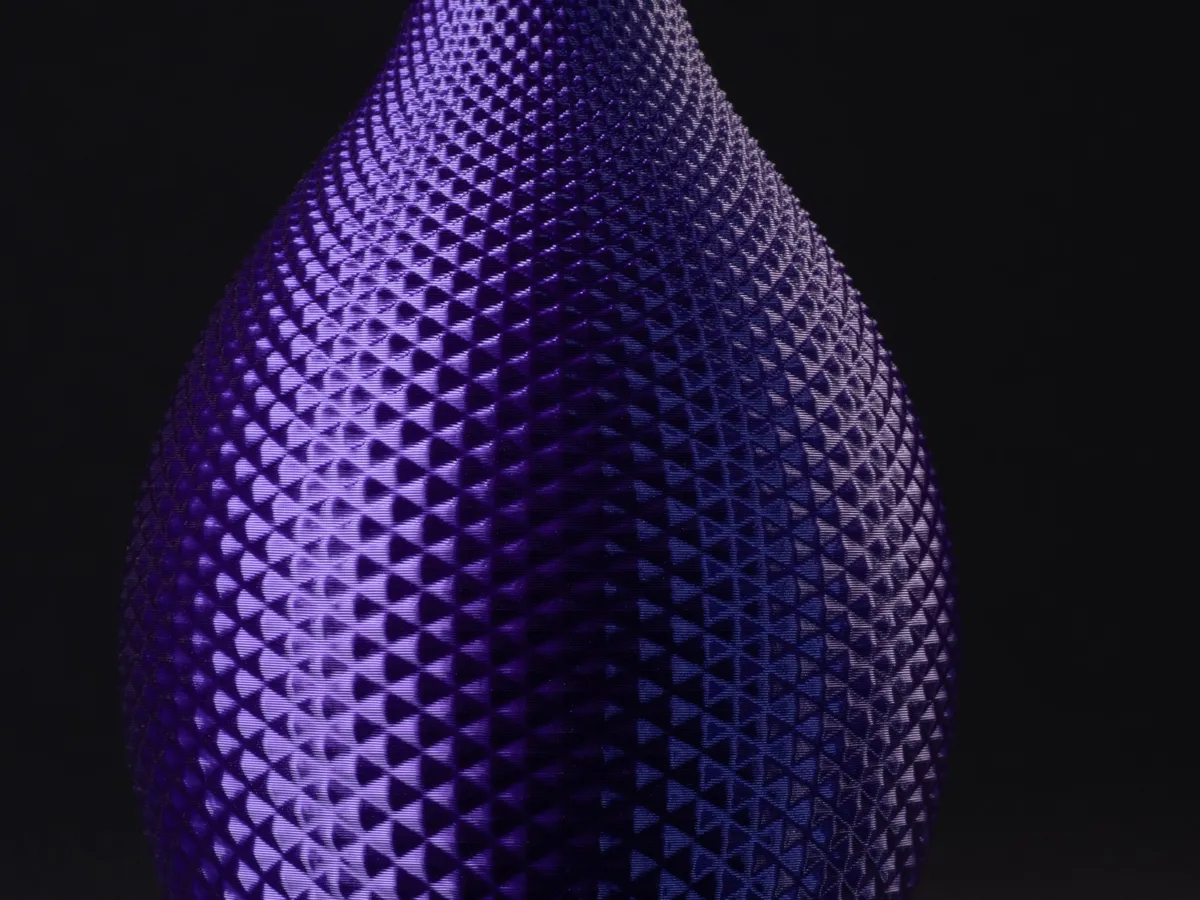 Geometric Spherical Vase with Diamond Pattern, photo 4 of 4 - Geometric Spherical Vase with Diamond Pattern Home Decor Items