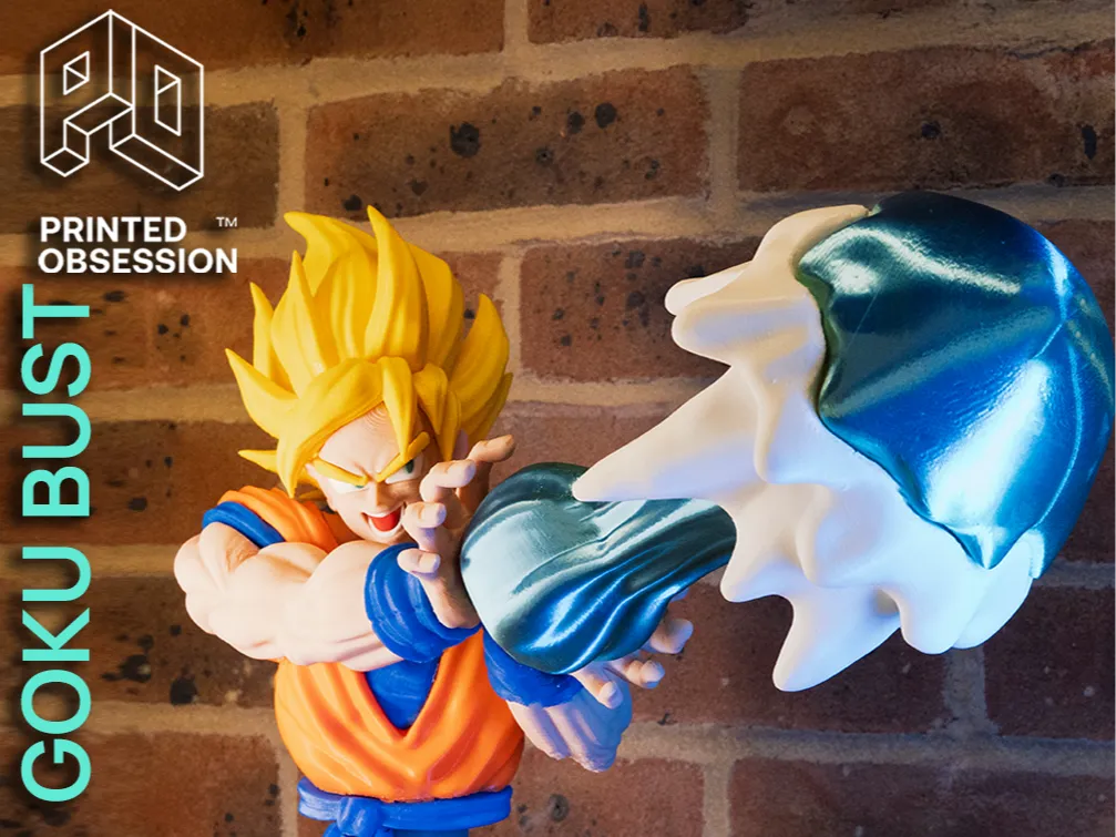 Goku Bust Kamehameha - DBZ - Fan Art