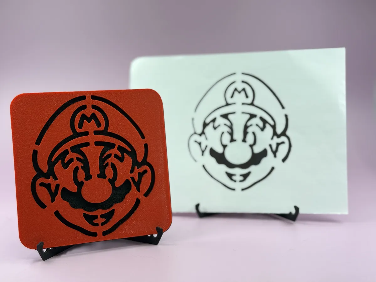 Mario - drawing stencil for kids, photo 3 of 4 - Mario - drawing stencil for kids Art & Craft Supplies