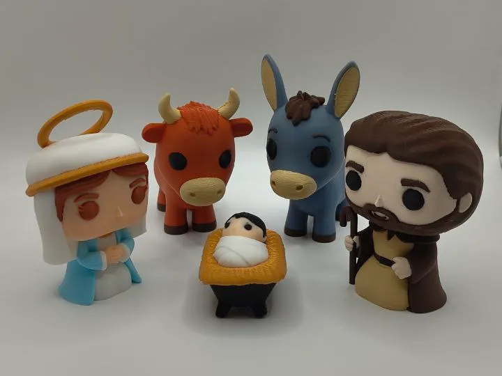 "Nativity Scene - Funko Pop Style"