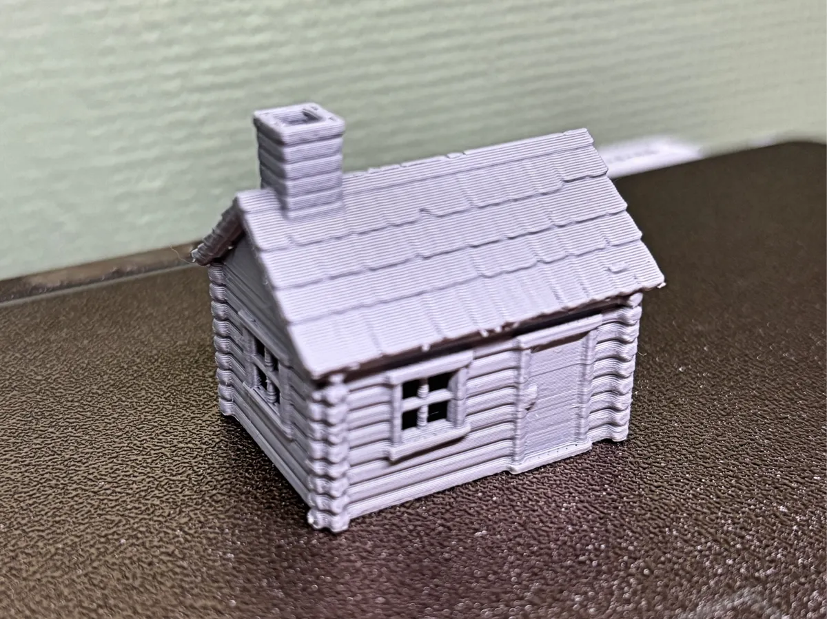 N Scale Old Log Cabin .. Model Railway