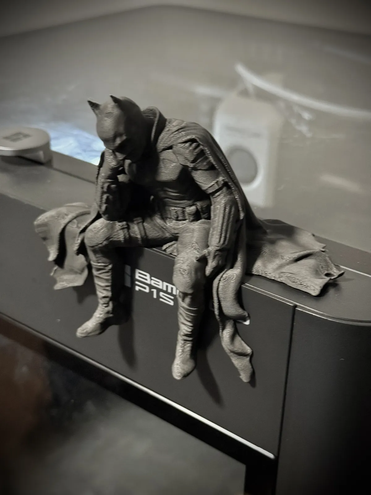 Sad Batman sitting on a Ledge Figurine!, photo 4 of 4 - Sad Batman sitting on a Ledge Figurine! Storage & Organisation