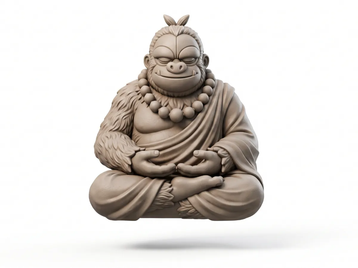 Slaking Estátua de Buda | Série Pokémon - Pokemon Figures, in stock in India