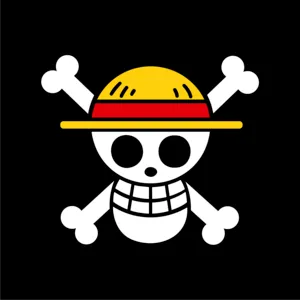 Pixel Art One Piece Logo Monkey D. Rufy - Pixel Art & Mosaics, in stock in India