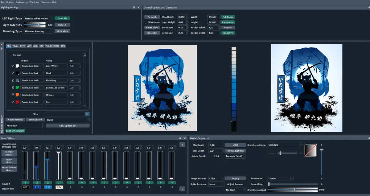 Demon Slayer Hueforge, photo 4 of 4 - Demon Slayer Hueforge Generative Art
