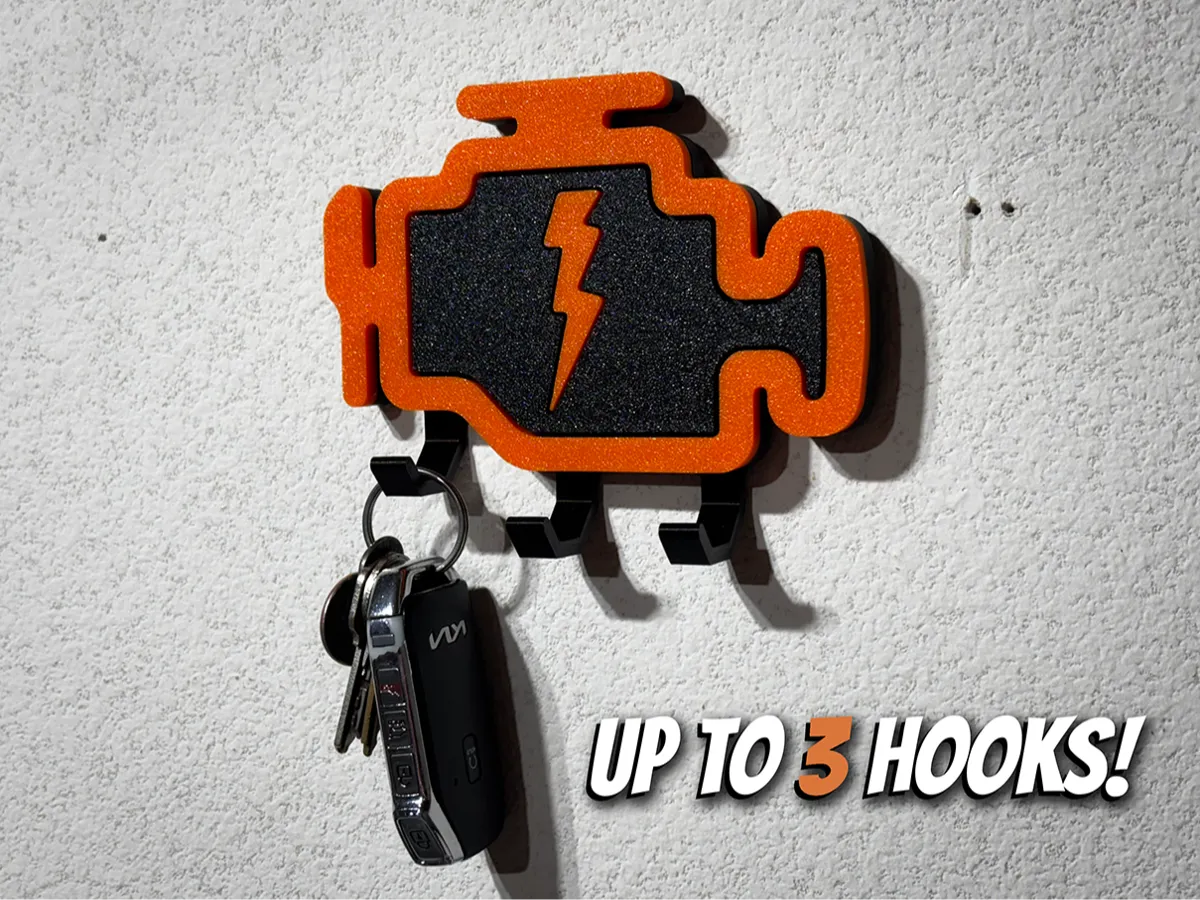 Check Engine Light Key Hanger! - Wall Key Hooks, in stock