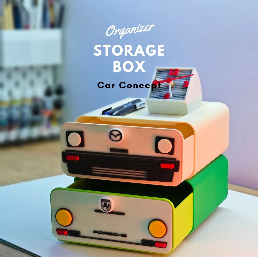 Deskop Car Concept Drawer Storage Box - Organizers, in stock in India