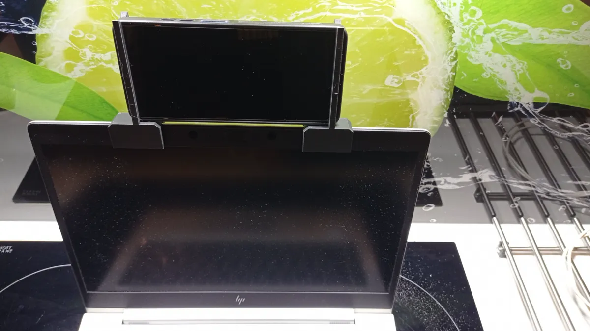 Laptop Edge Phone Holder, photo 2 of 4 - Laptop Edge Phone Holder Mobile & Device Accessories
