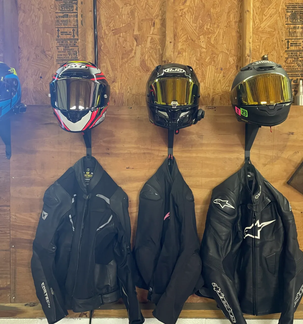 Motorcycle Helmet & Jacket Wall Mount/Display - Helmet Hooks & Holders, in stock in India