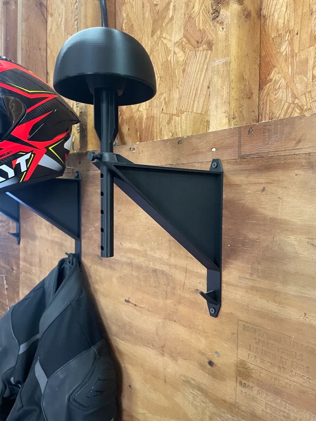 Motorcycle Helmet & Jacket Wall Mount/Display, photo 3 of 4 - Motorcycle Helmet & Jacket Wall Mount/Display Car & Vehicle