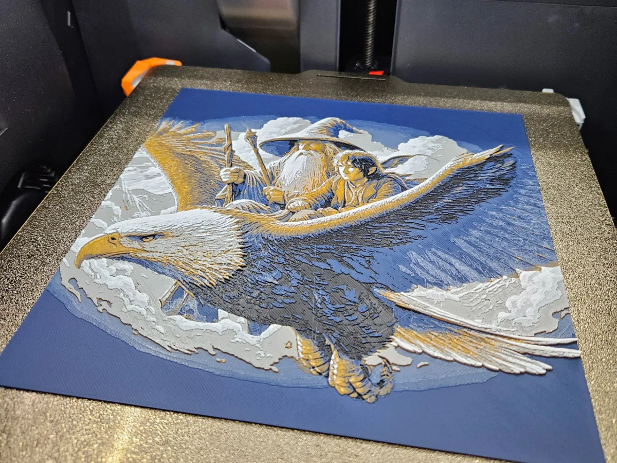 Gandalf & Bilbo's Eagle Escape - Lord of the Rings, photo 3 of 4 - Gandalf & Bilbo's Eagle Escape - Lord of the Rings Generative Art