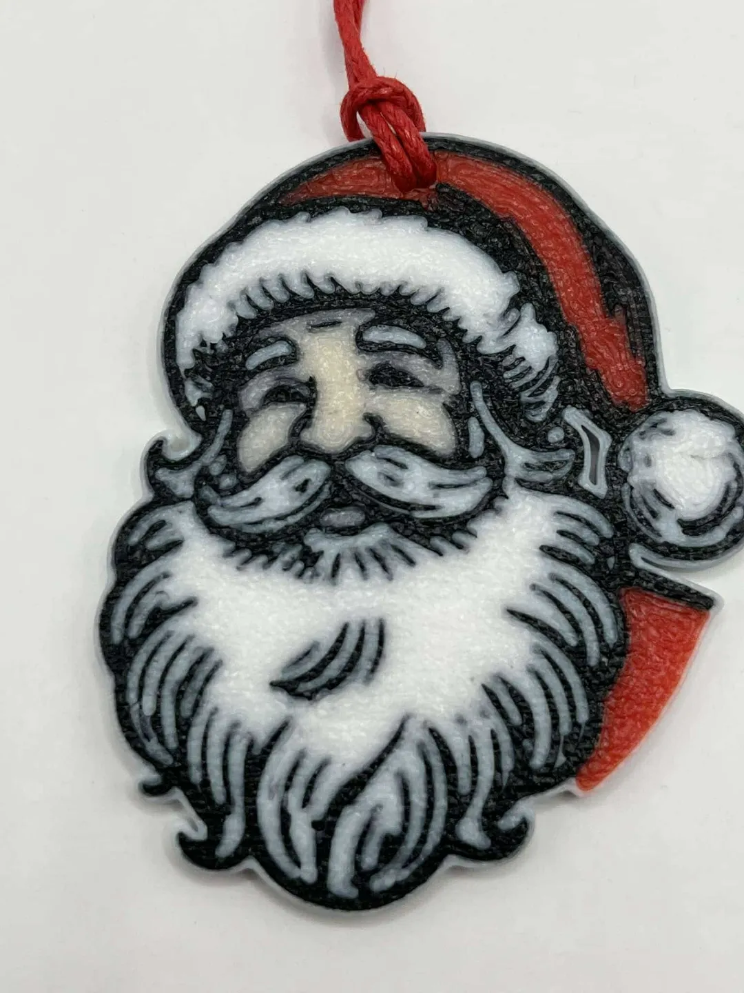 Santa Claus Keychain and Ornament, photo 3 of 3 - Santa Claus Keychain and Ornament Generative Art