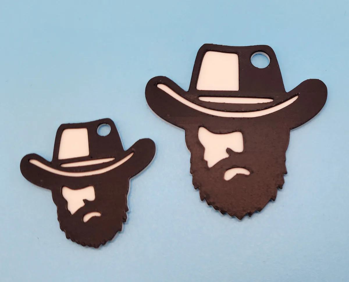 Cowboy Keychain 1 color change - Signs & Logos, in stock in India