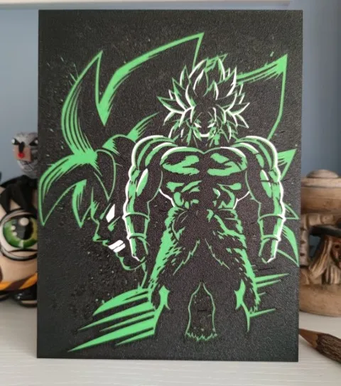 Canvas Broly Super Saiyajin - Photo Art & Lithophanes, in stock in India