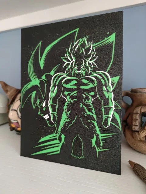 Canvas Broly Super Saiyajin, photo 2 of 4 - Canvas Broly Super Saiyajin Generative Art
