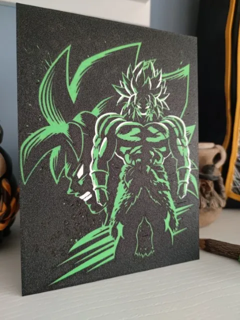 Canvas Broly Super Saiyajin, photo 3 of 4 - Canvas Broly Super Saiyajin Generative Art