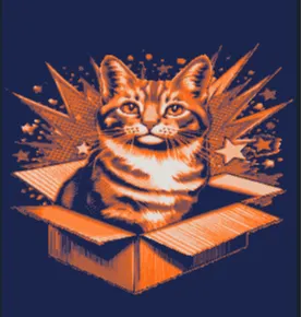 "Cat In Box" Cover for "The Frame" phone stand - Gadgets, in stock in India