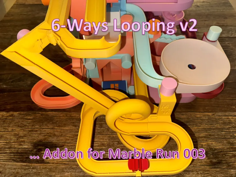 Marble Run 003 6-Ways Looping Addon v2 - Construction Sets, in stock in India