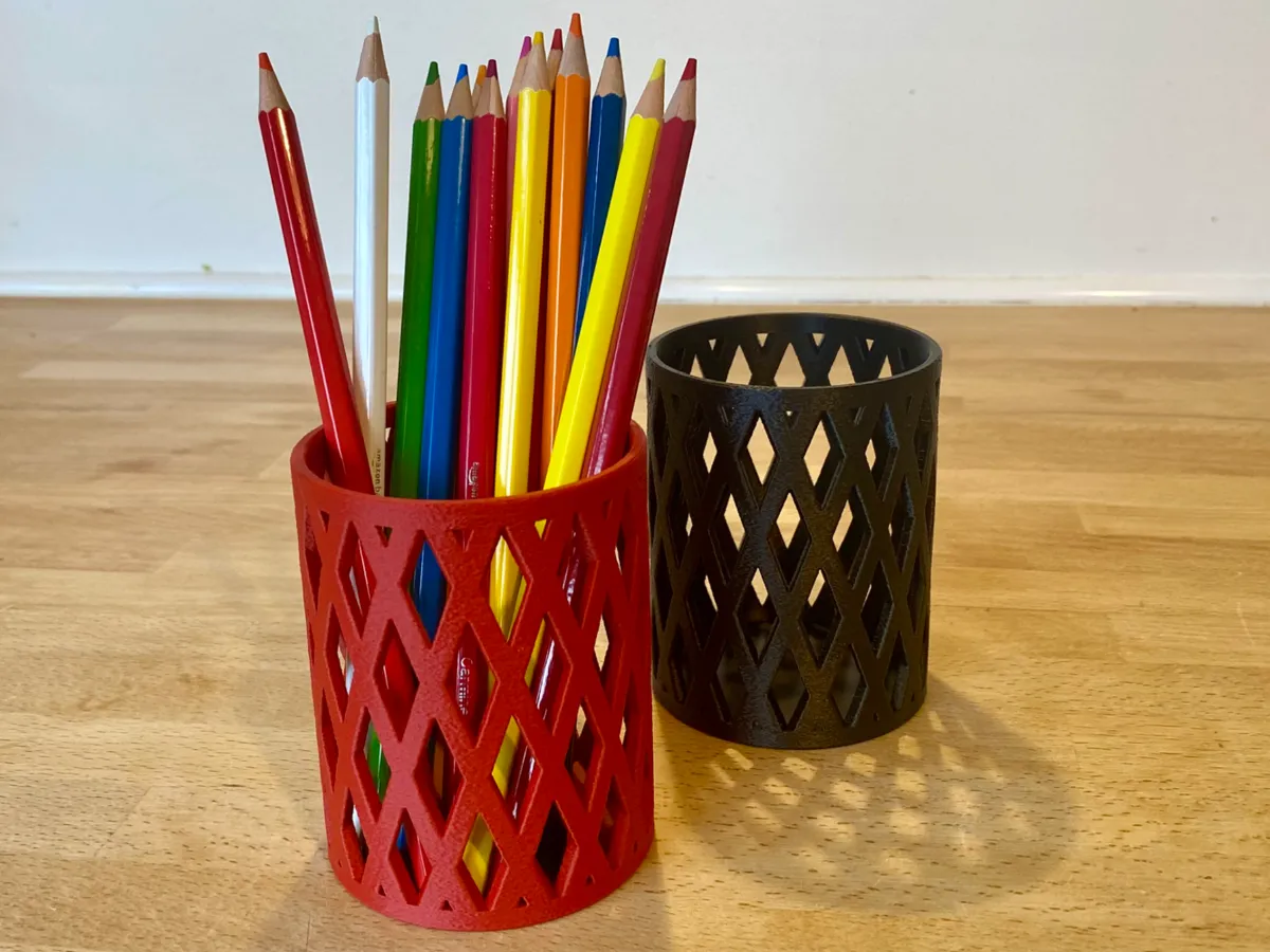 Lattice Style Stationary Holder - Pen Pencil Pot - Minimal Pen Cups, in stock in India