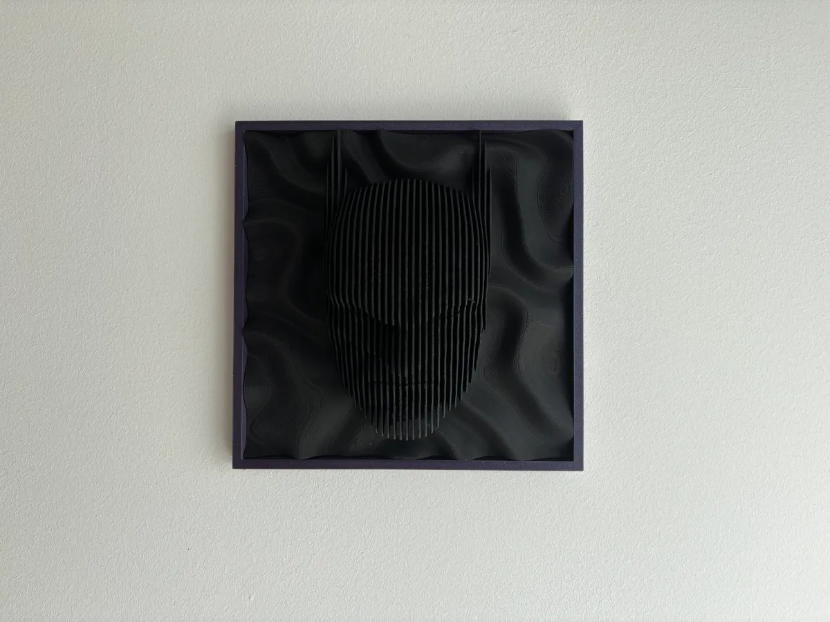 Batman Design Layered Sculpture wall art, photo 3 of 4 - Batman Design Layered Sculpture wall art Home Decor Items