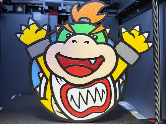 Mario Wall Decor w Bowser Jr