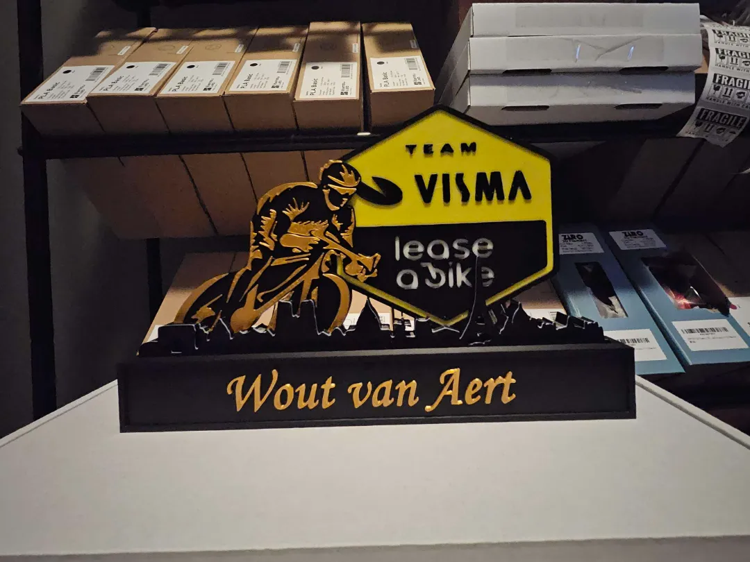 Team Visma Wout van Aert display Tour de france