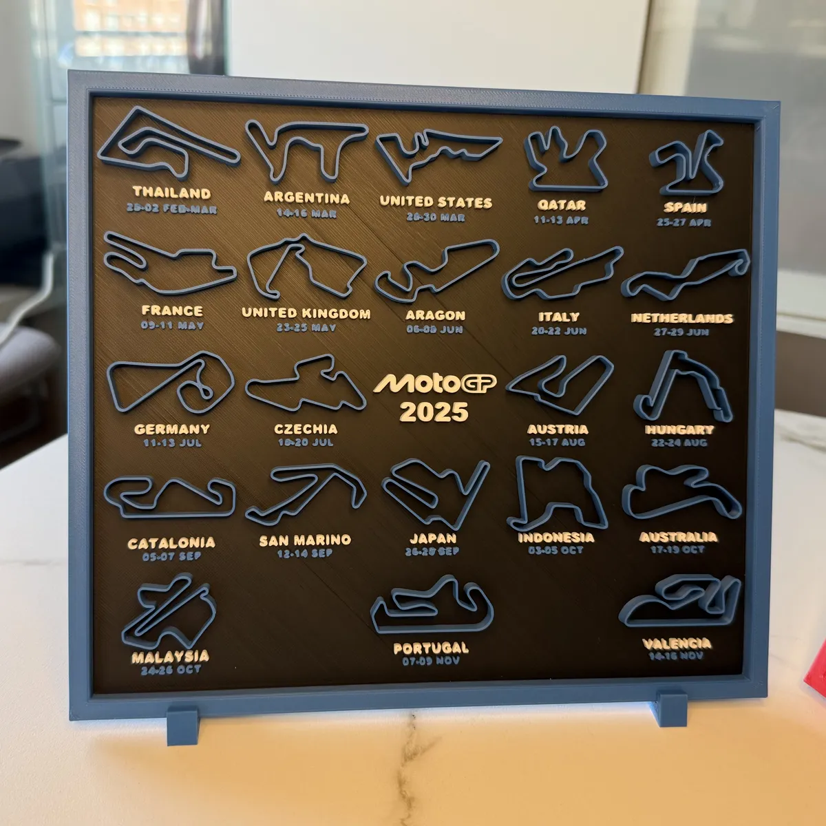 2025 MotoGP Season Calendar, photo 3 of 4 - 2025 MotoGP Season Calendar Desk & Office