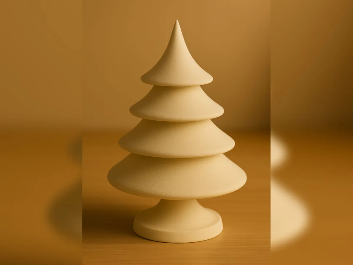 Wide Spiral Christmas Tree, Holiday Shelf Decor