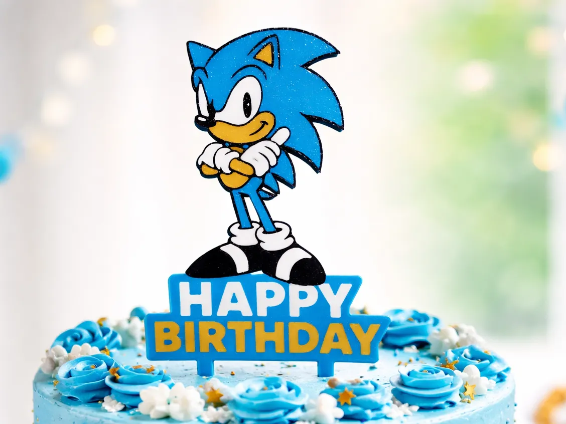 Cake topper Sonic