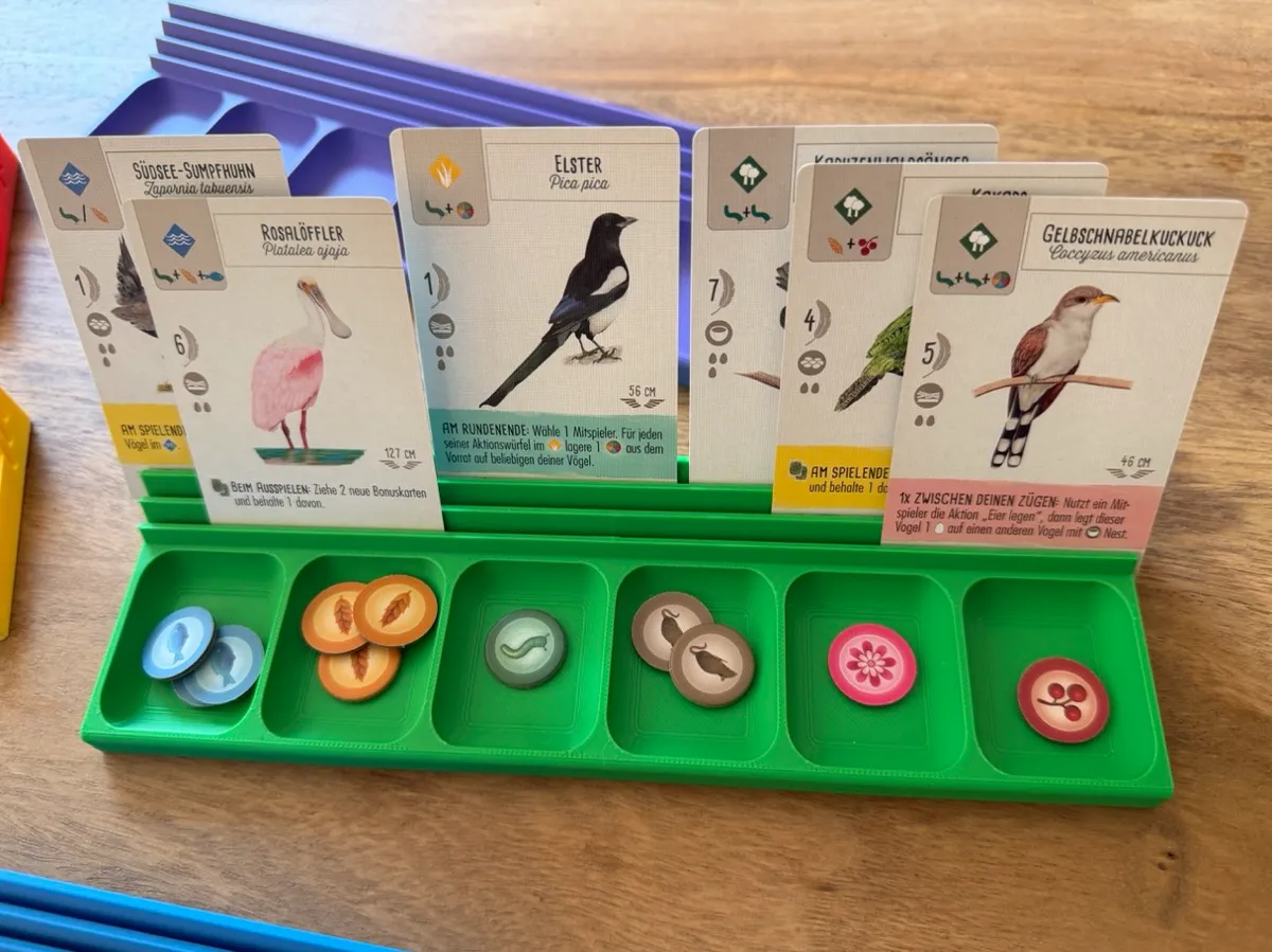 Board Game Organizer, Token Trays & Card Holder