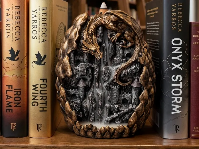 Smoking Dragon Egg Incense Waterfall & Bookend