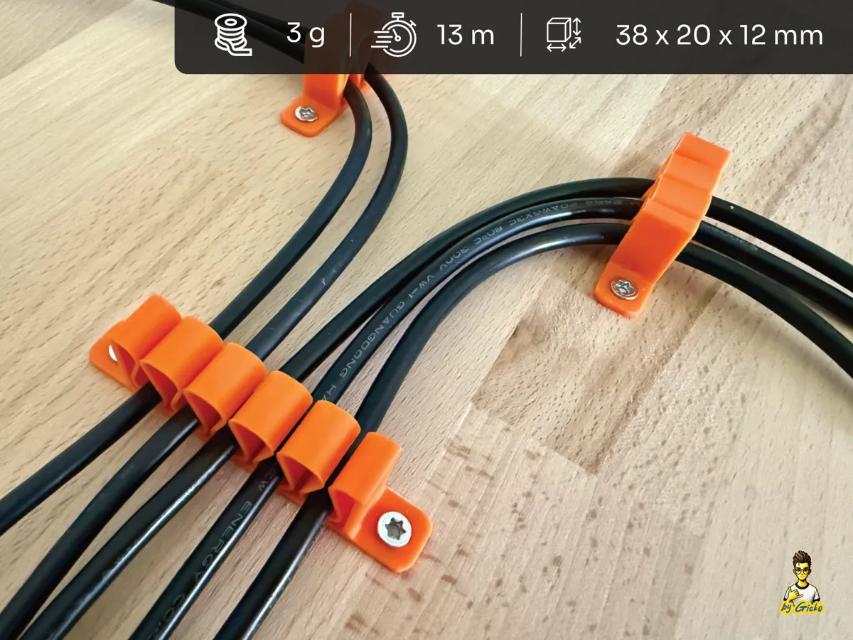 Kabelmanagement Halter 1, 10 Kabel