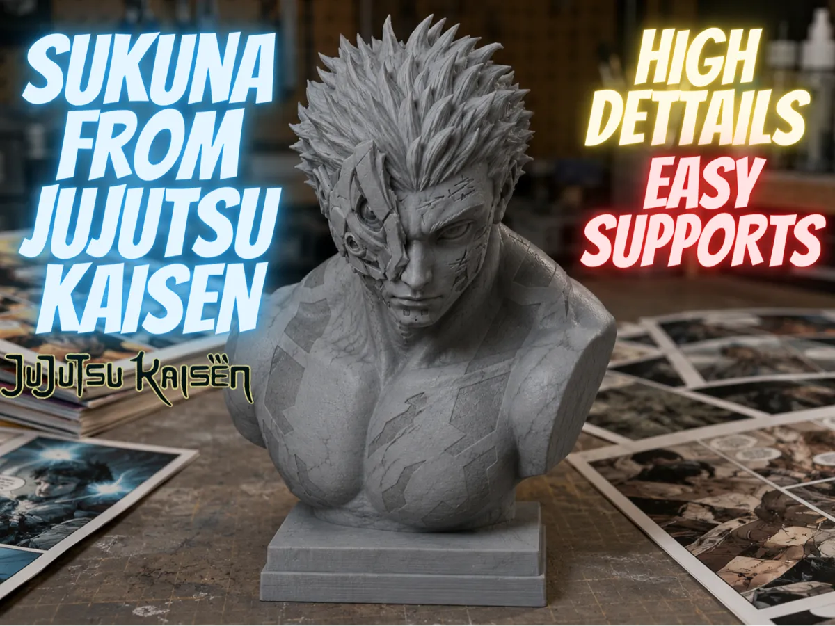 Sukuna Bust, Jujutsu Kaisen Fan Art