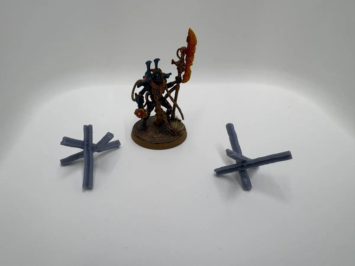 Anti Tank Spikes Barricades terrain - Sci-fi Terrain, in stock