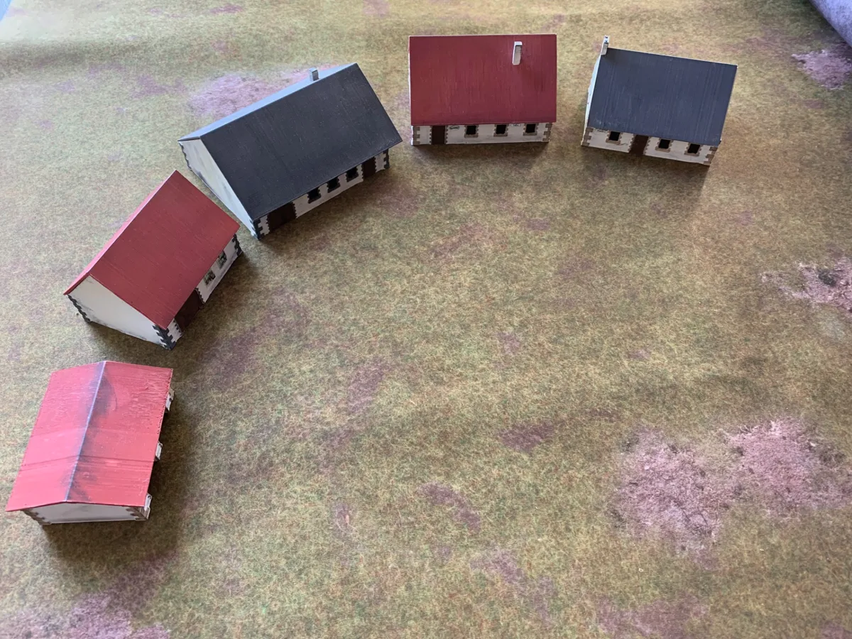 Stackable Village Flames of war terrain, photo 2 of 4 - Buildings & Ruins, boltaction