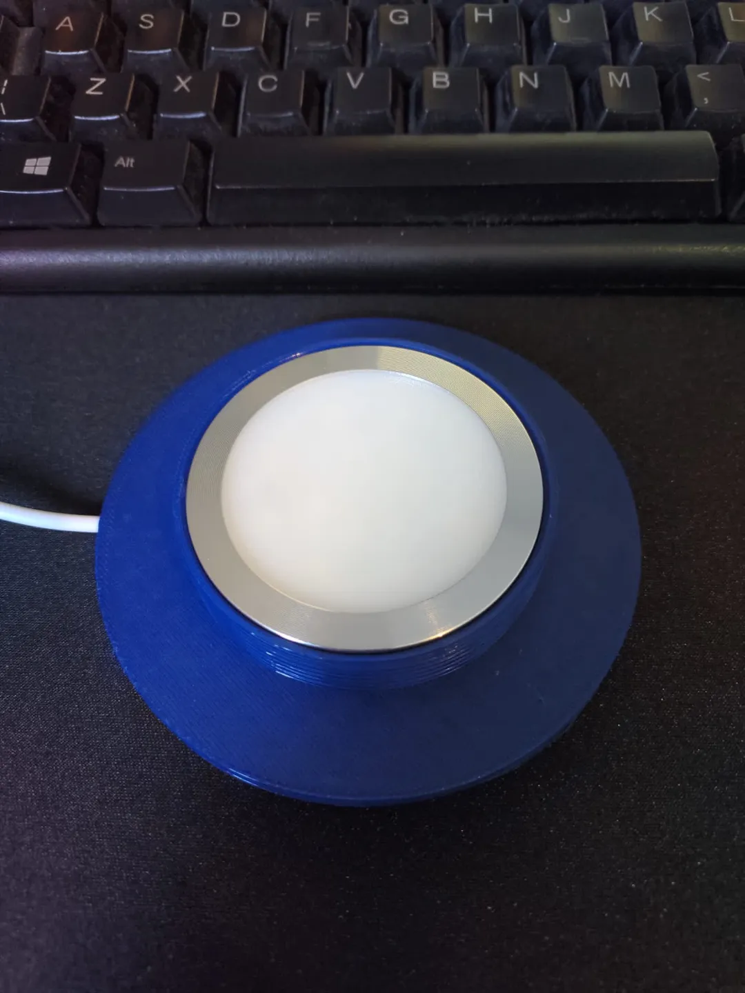 Lithophane Globe base for led lamp kit 001